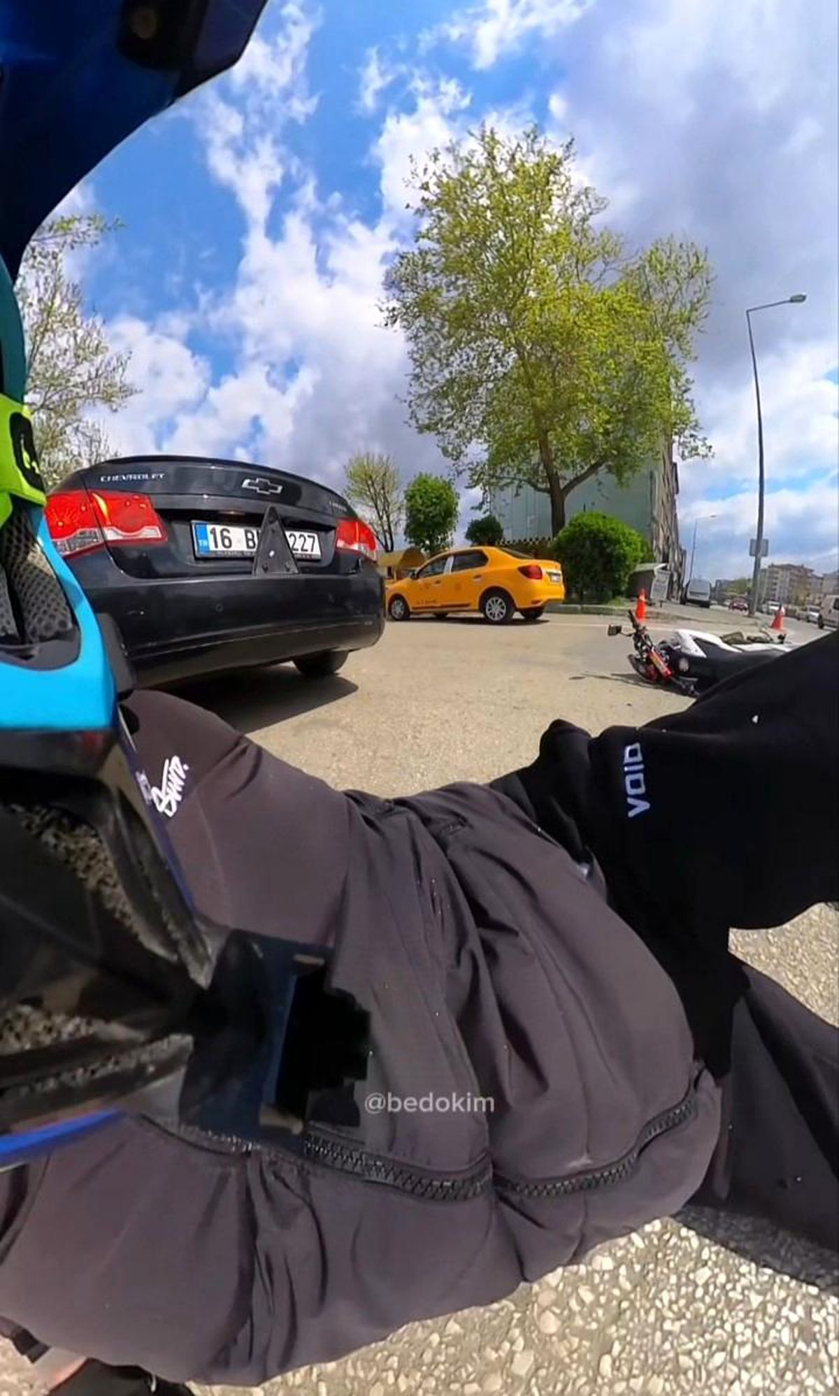 Bursa'da Motosiklet Kazası