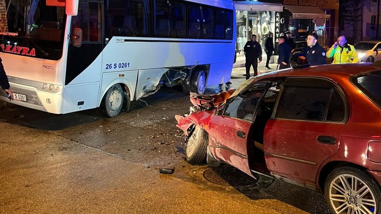 Eskişehir’de akşam saatlerinde kaza