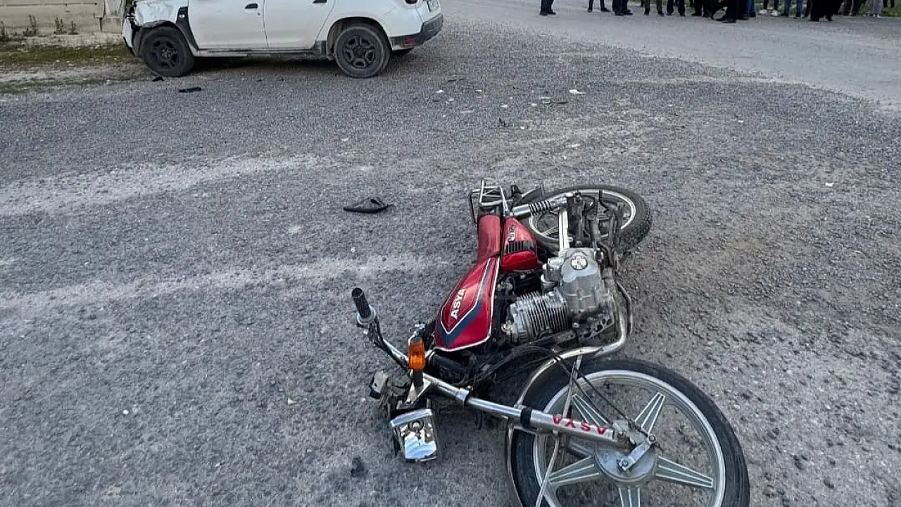 Konya'da motosiklet kazası: Bir yaralı!
