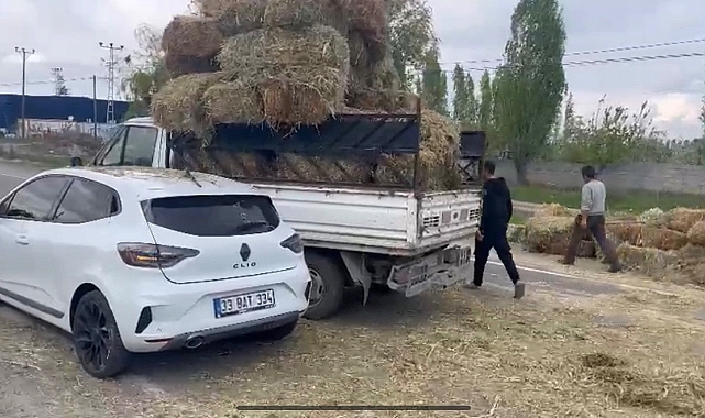 KÖY YOLUNDAN ÇIKTI, YOLA OT SAÇTI! KÜLLÜK-ÇARIKÇI ARASINDA KAZA