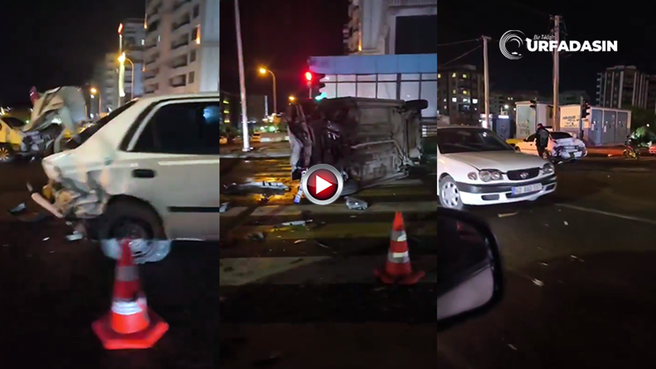 Şanlıurfa'da Gece Vakti Zincirleme Kaza