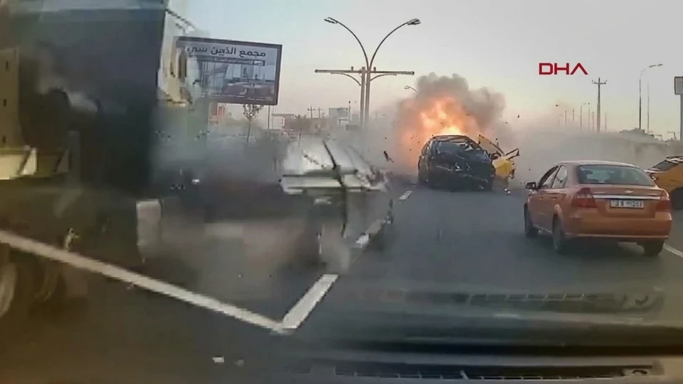Süleymaniye kara yolunda tır kazası: Araçlar alev alev yandı