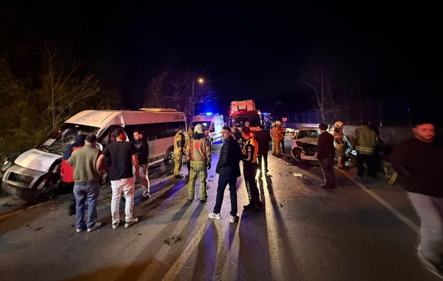 Beykoz Akbaba yolunda feci kaza… Yaralılar var