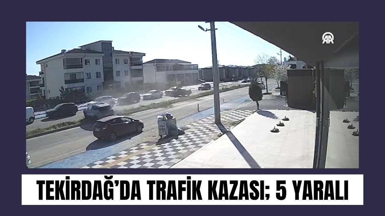 Tekirdağ’da Trafik Kazası; 5 Yaralı