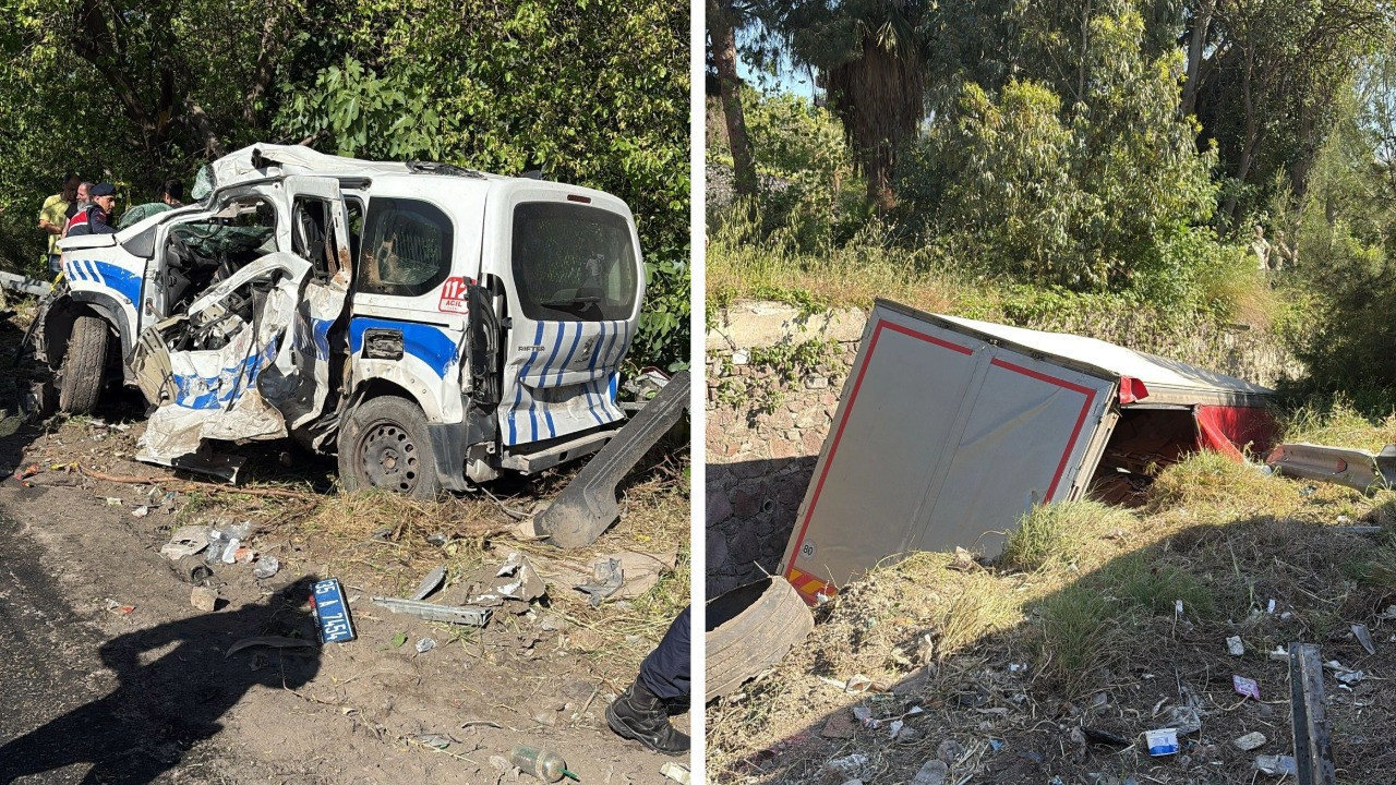 Karşı şeride geçen TIR, 9 araca çarptı: Feci kazada 3 ölü, 4 yaralı var