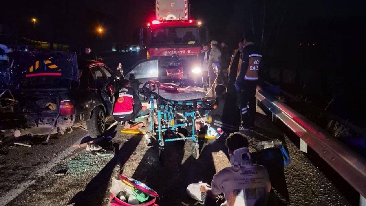 Göçmenleri taşıyan otomobil kaza yaptı: 7 yaralı