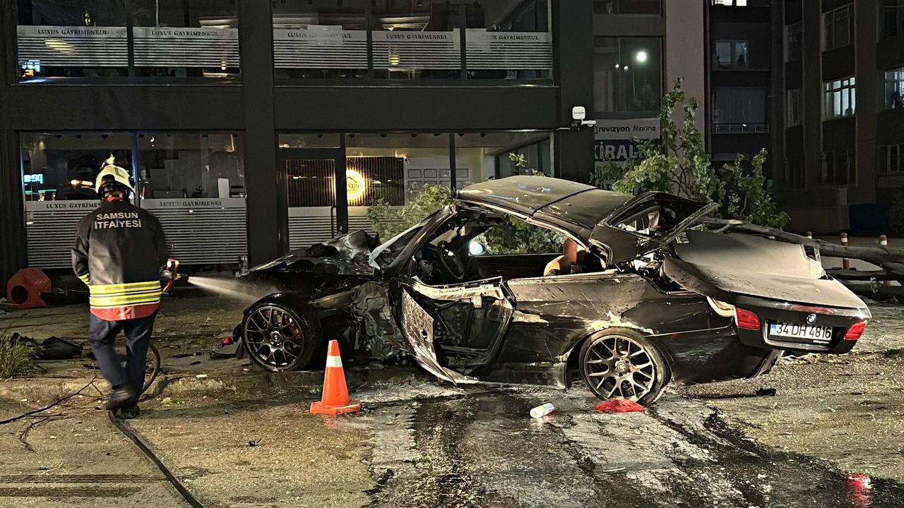 Samsun Atakum’da trafik kazası: Sürücü yaralandı