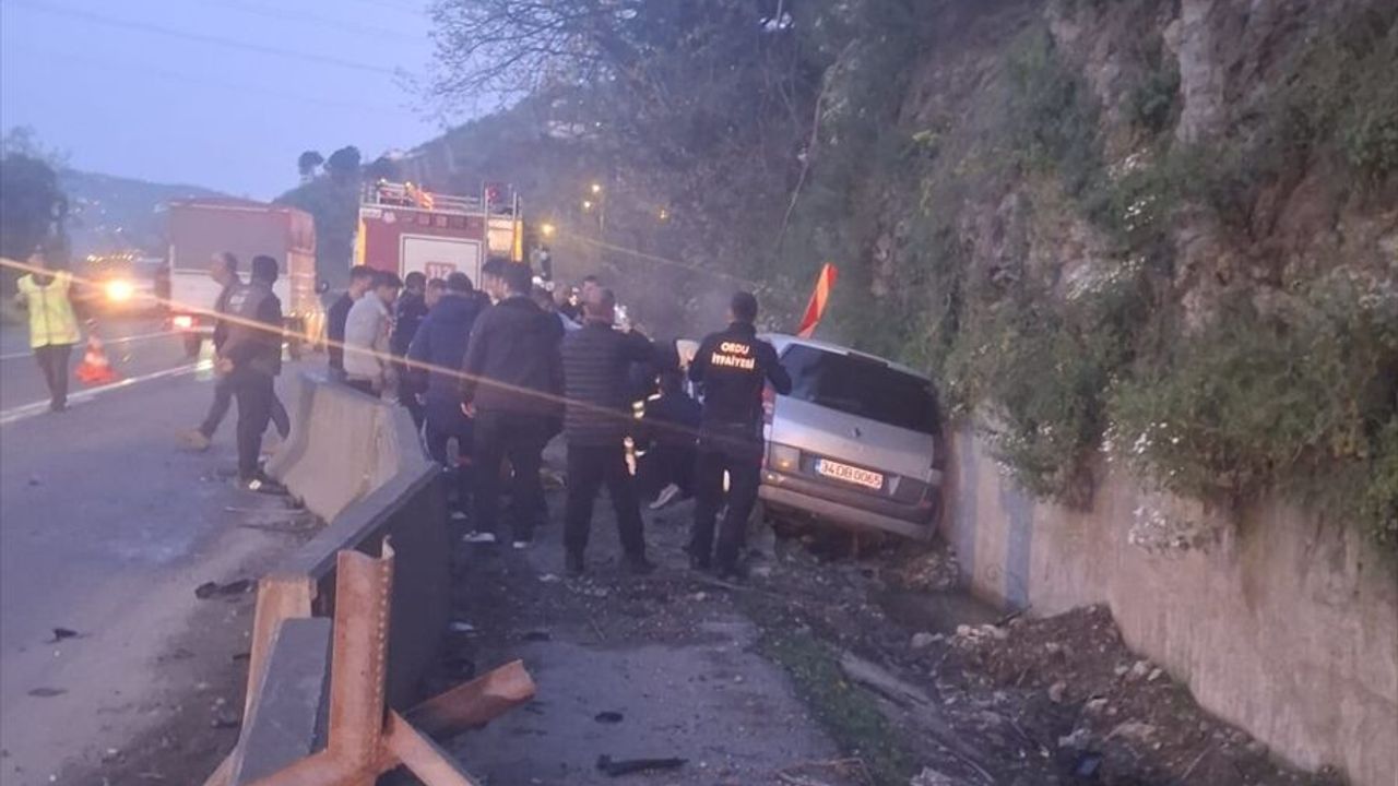 Ordu Perşembe’de trafik kazası: Polis memuru hayatını kaybetti