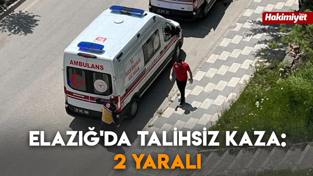 Elazığ'da talihsiz kaza: 2 yaralı