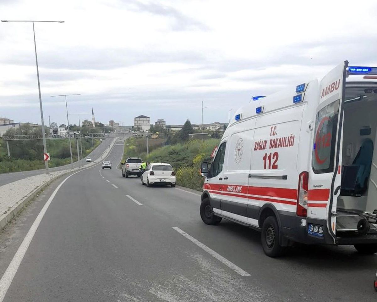 Muratlı'da Trafik Kazası: Yaya Yaralandı