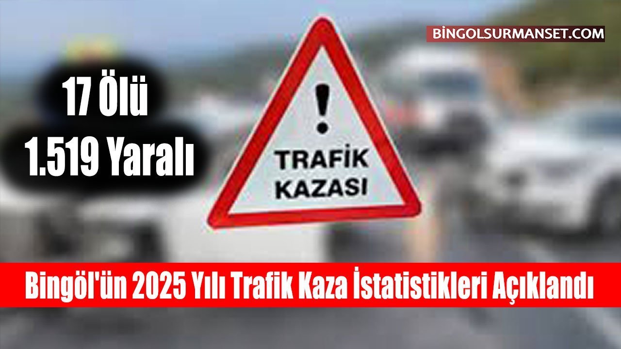 Bingöl'ün 2025 Yılı Trafik Kaza İstatistikleri Açıklandı