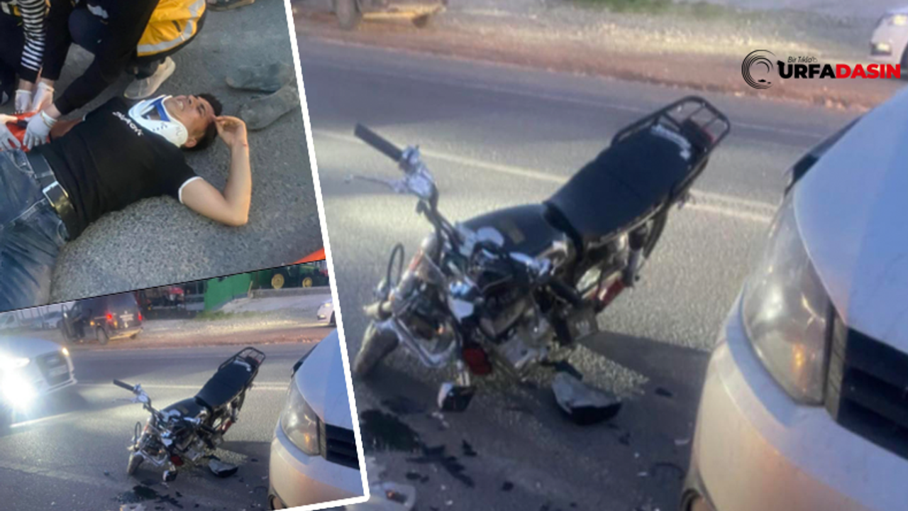 Şanlıurfa Birecik'te Otomobille Motosiklet Çarpıştı 1 Yaralı