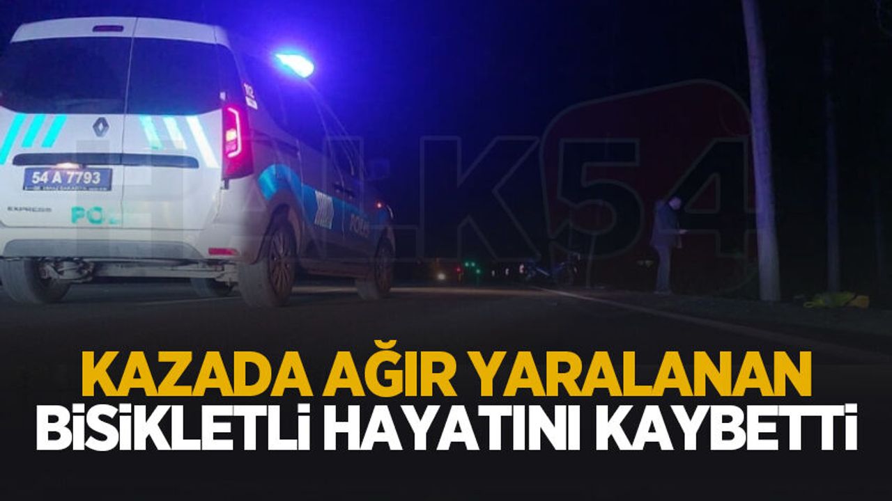 Motosikletin çarptığı bisikletli adam öldü