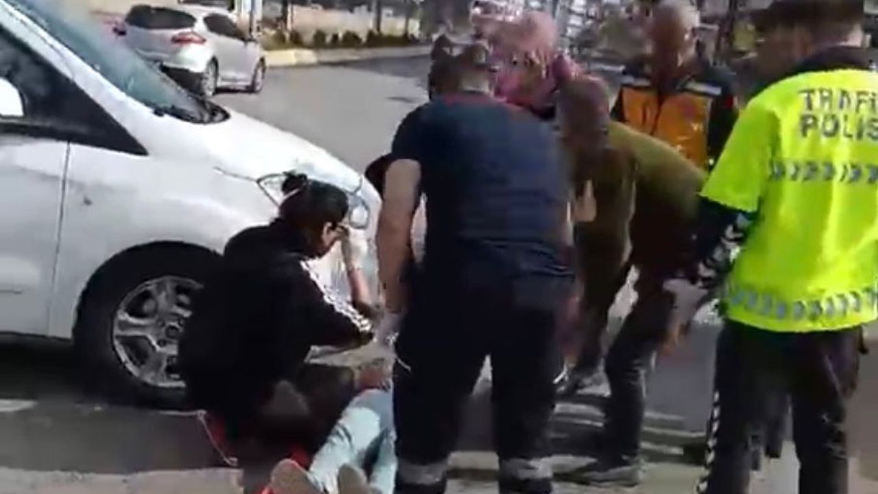 Özgür Mahallesi Yürüyüş Yolunda Trafik Kazası