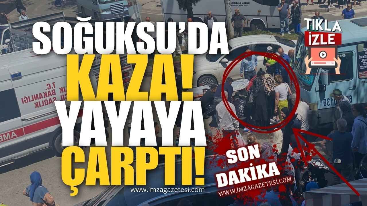 Soğuksu’da Trafik Kazası! Dolmuş Yayaya Çarptı