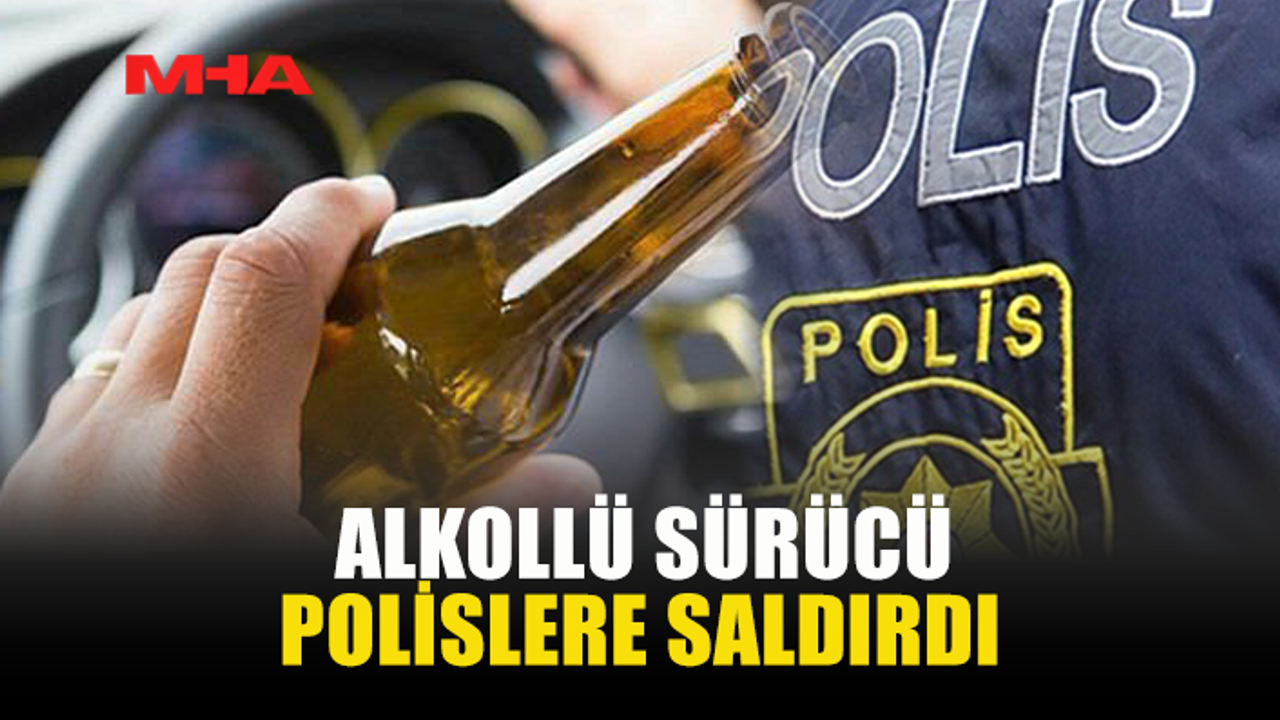 KAZA YAPAN SÜRÜCÜ GÖREVLİ POLİSLERİ DARP ETTİ