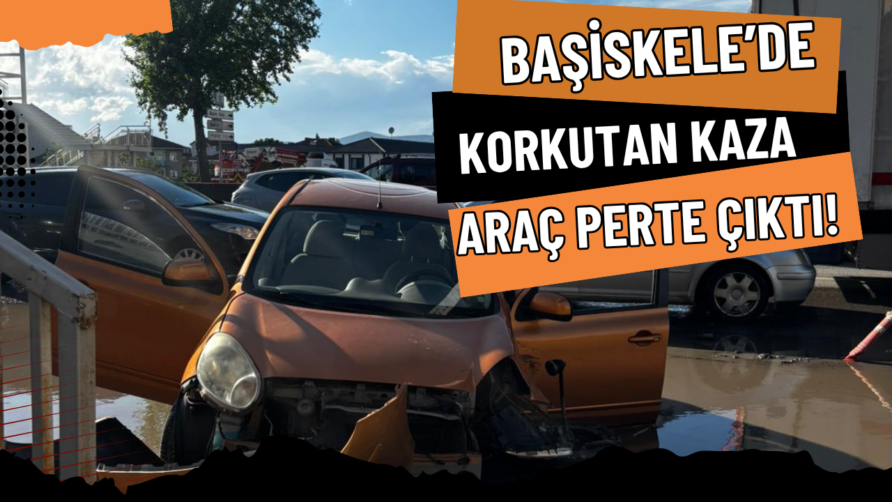 Başiskele D-130 Karayolunda Korkutan Kaza: Araç Perte Çıktı!