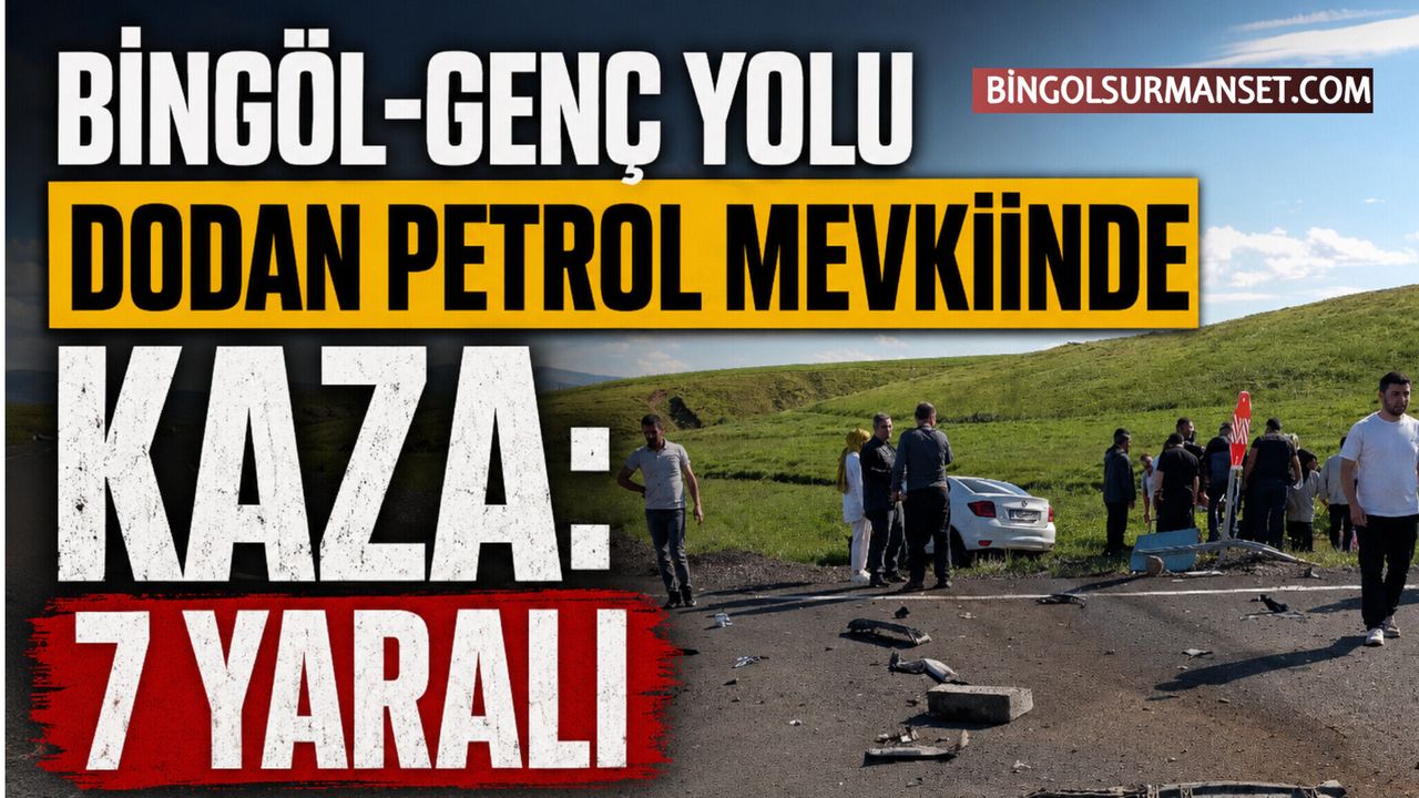 Bingöl-Genç Yolu Dodan Petrol Mevkiinde Kaza