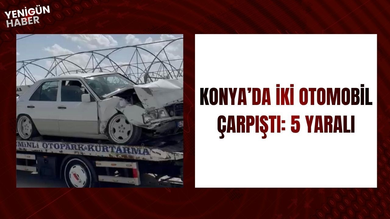 Konya'da alt geçitte trafik kazası! 5 yaralı