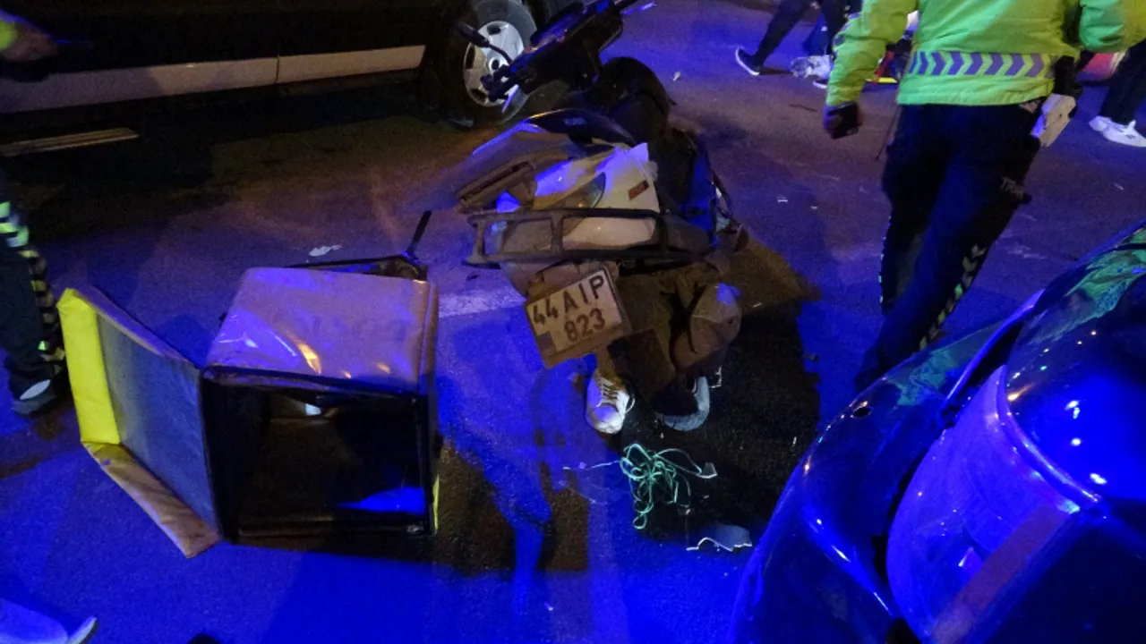 Malatya-Ankara kara yolunda kaza! Çarpışmanın şiddetiyle metrelerce savruldu