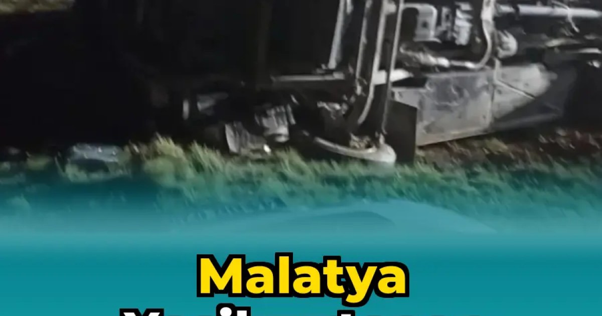 Malatya Yeşilyurtspor Taraftar Otobüsü Kaza Yaptı