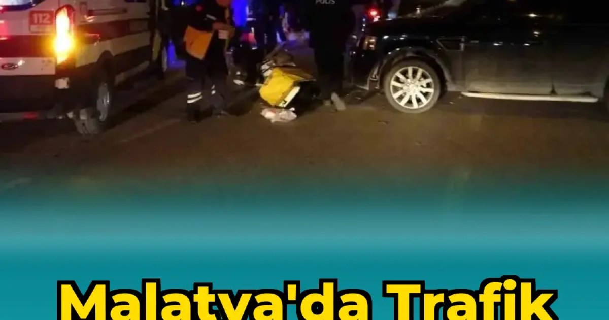 Malatya'da Trafik Kazası: Motosiklet Ciple Çarpıştı