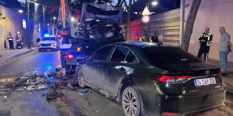 Beşiktaş’ta trafik kazası: 9 yaralı