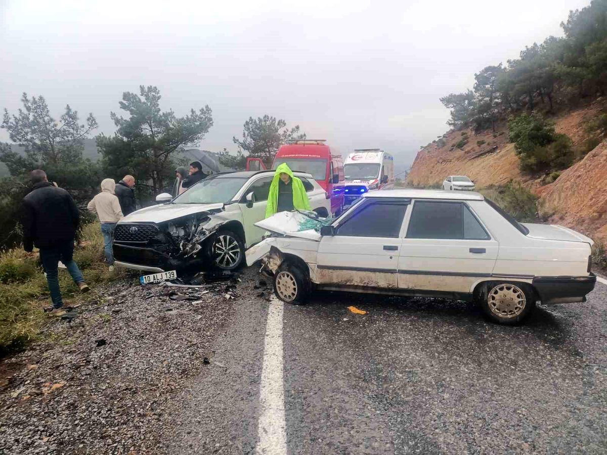 Havran'da Trafik Kazası: 1 Yaralı