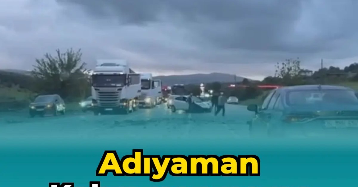 Adıyaman Kahramanmaraş Yolunda Trafik Kazası: 4 Yaralı