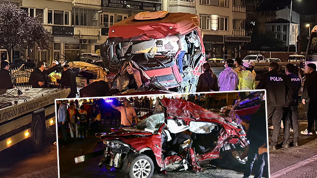 Giresun'da tır iki otomobile çarptı: 5 kişi öldü, 6 kişi yaralandı