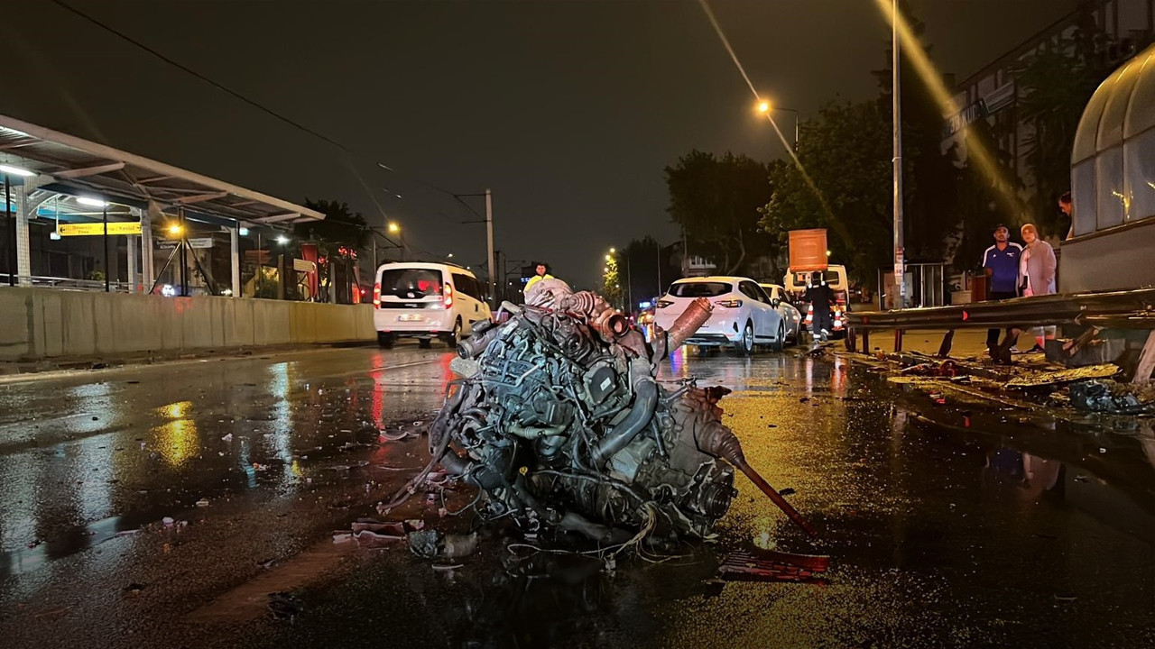 Motor kaputtan fırladı: Bursa’da feci kaza