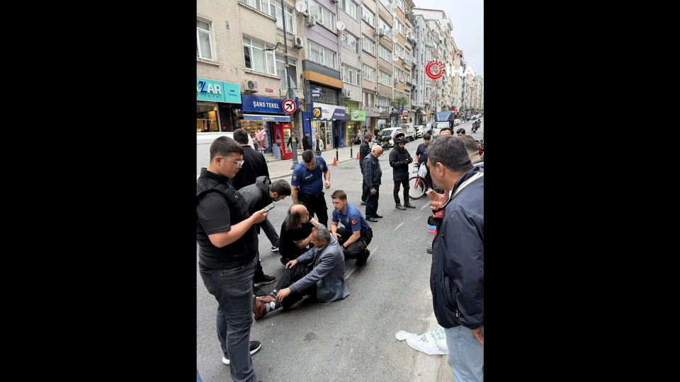 Şişli motosiklet kazası güvenlik kamerası