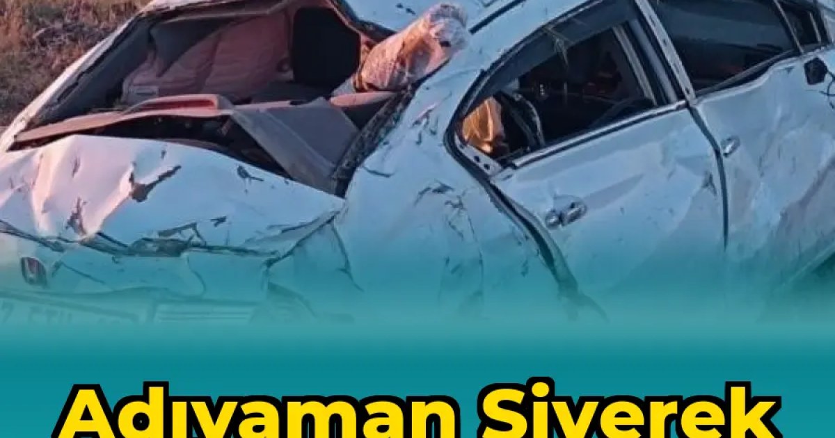 Adıyaman Siverek Yolunda Trafik Kazası