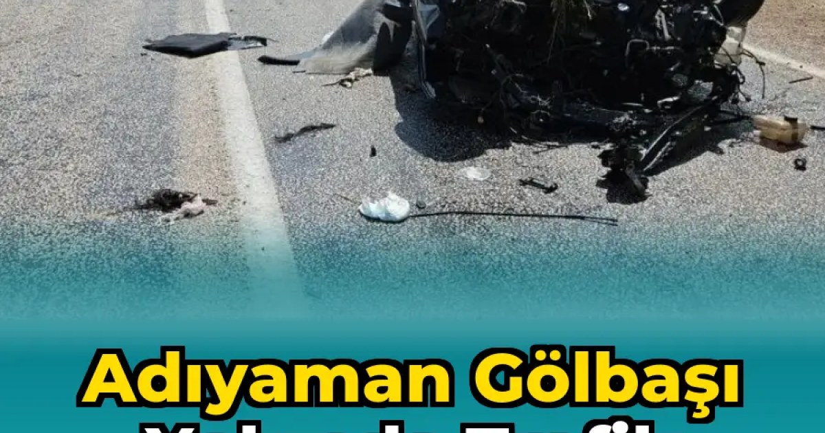 Adıyaman Gölbaşı Yolunda Trafik Kazası: İki Kişi Yaralandı