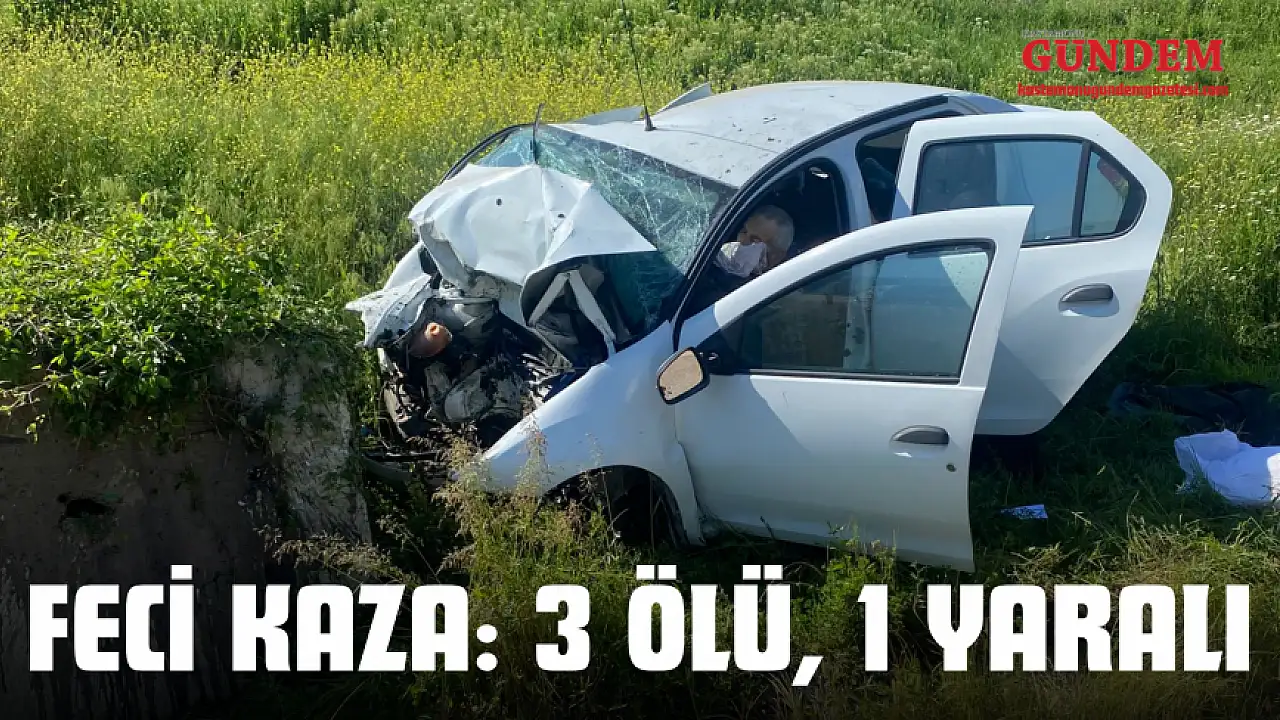 Feci Kaza: 3 Ölü, 1 Yaralı