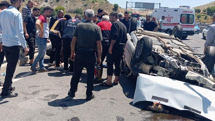 Şanlıurf’da kurban dönüşü korkunç kaza! Kontrolden çıkan otomobil ters döndü: 5 yaralı