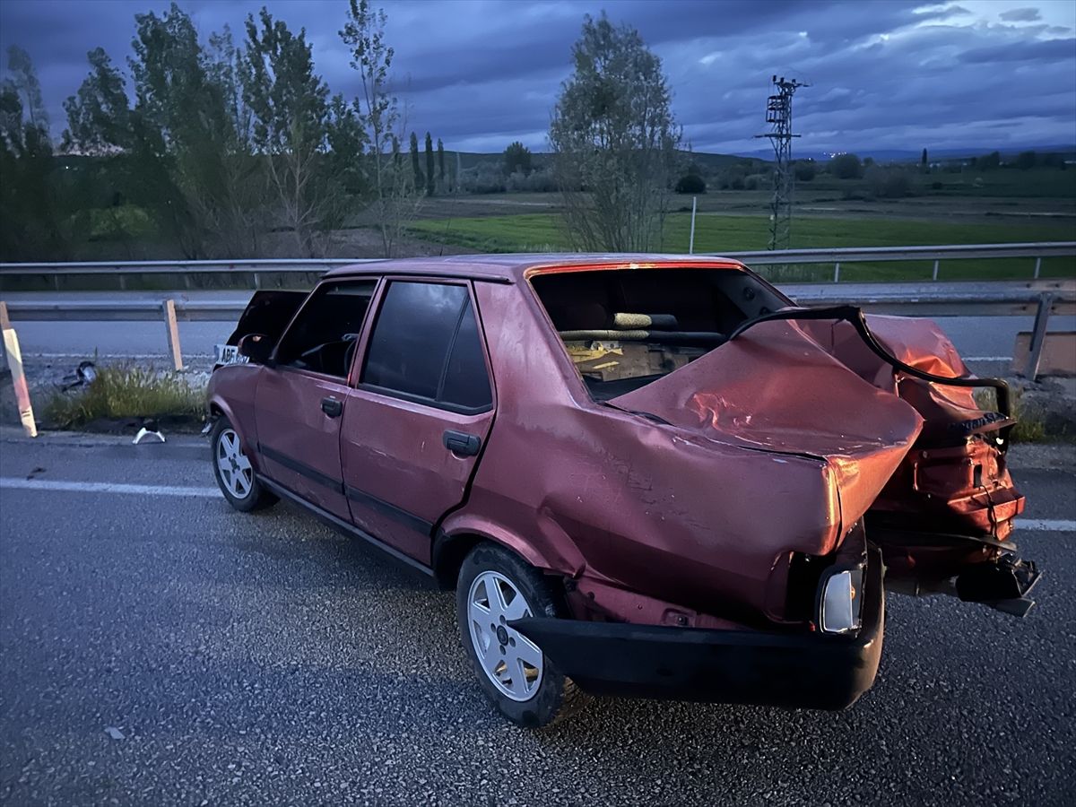 Alaca'da Trafik Kazası: 1 Yaralı