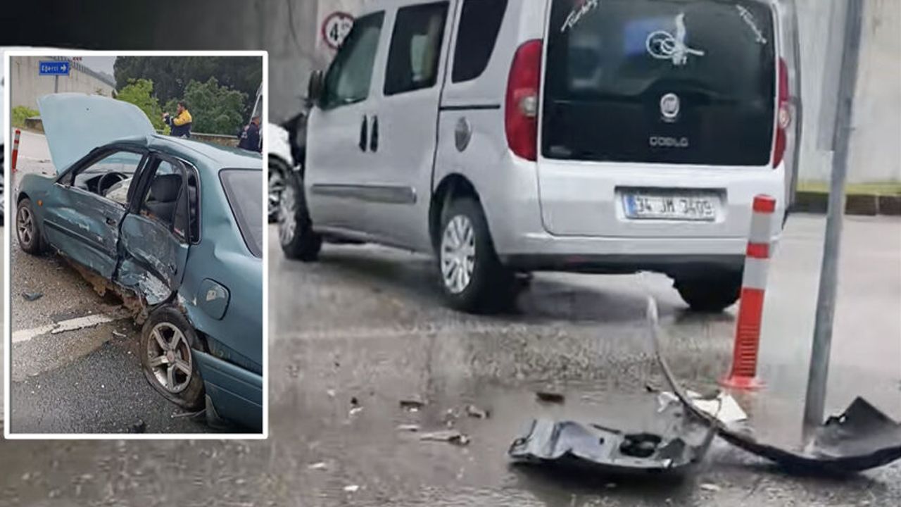 Devrek Eğerci yol ayrımında trafik kazası