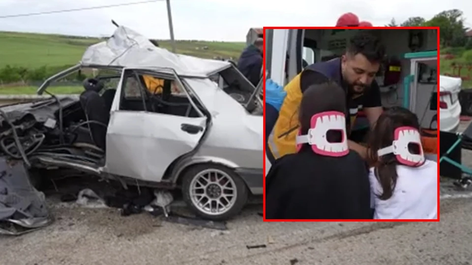 Kırıkkale'de iki otomobil çarpıştı: İki ölü, 7 yaralı