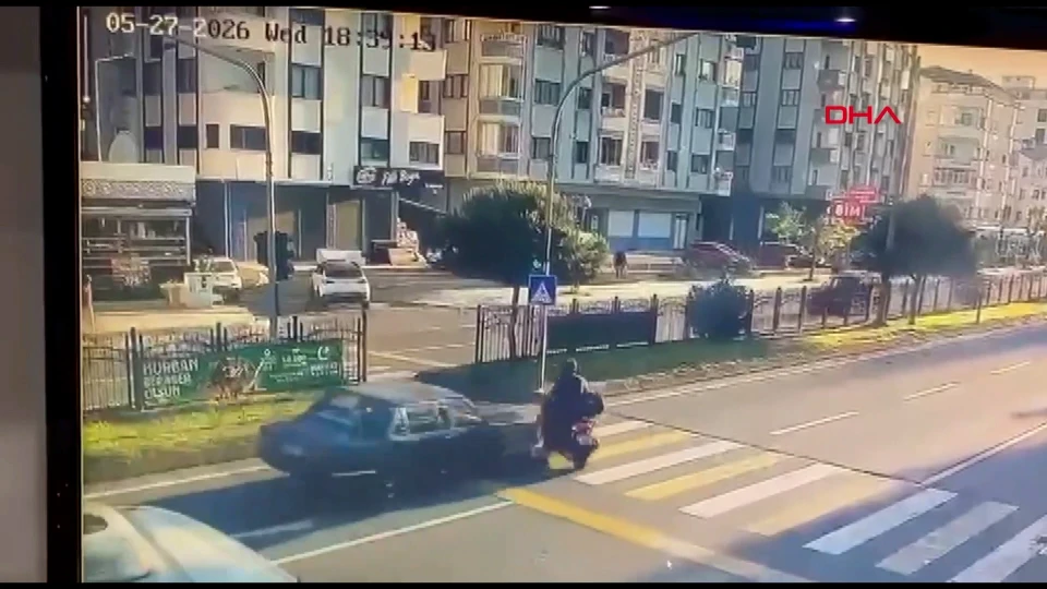 Trabzon'da Trafik Kazası: Yaya Geçidinde Çarpışan Motosiklet Sürücüsü Yaralandı