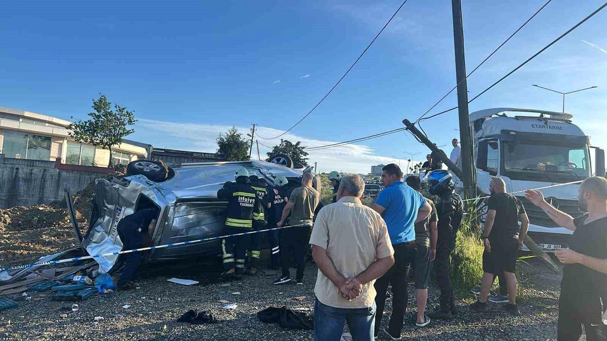 Tekirdağ'da Trafik Kazası: 1 Ölü, 8 Yaralı