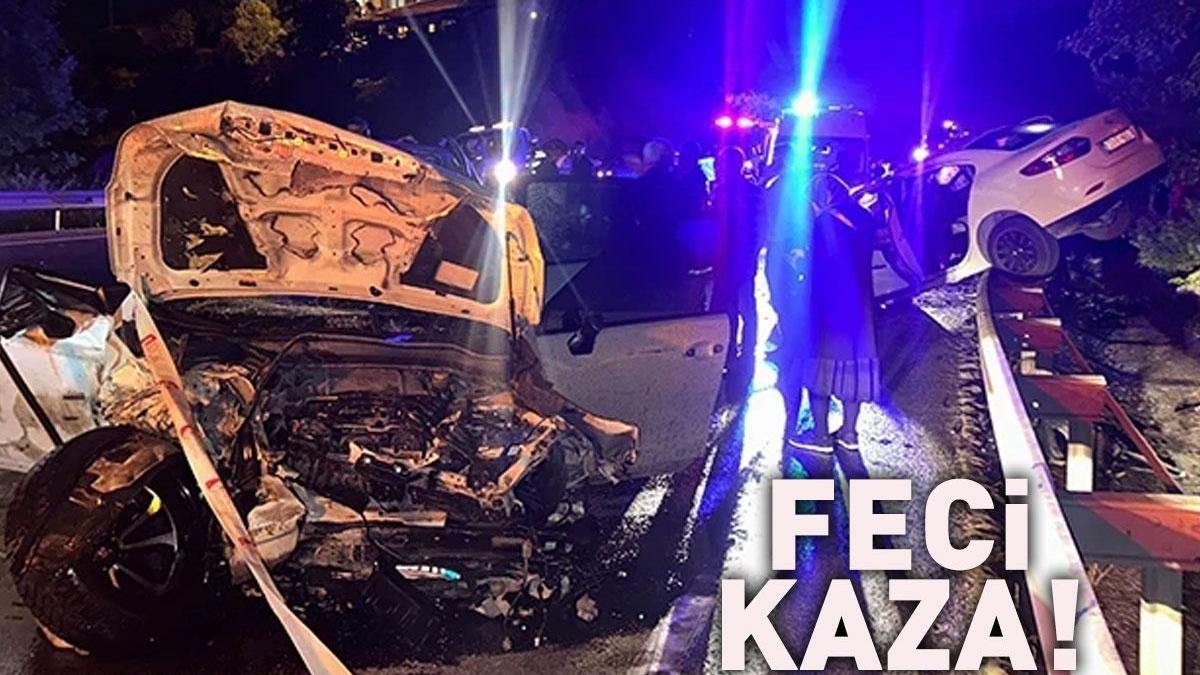 FECİ KAZA! Dört Araç Birbirine Girdi: Ölü ve Yaralılar var