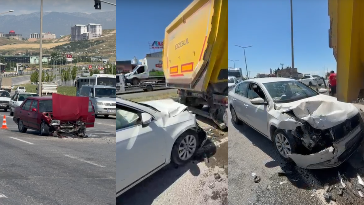 Kahramanmaraş'ta Peş Peşe Trafik Kazaları!