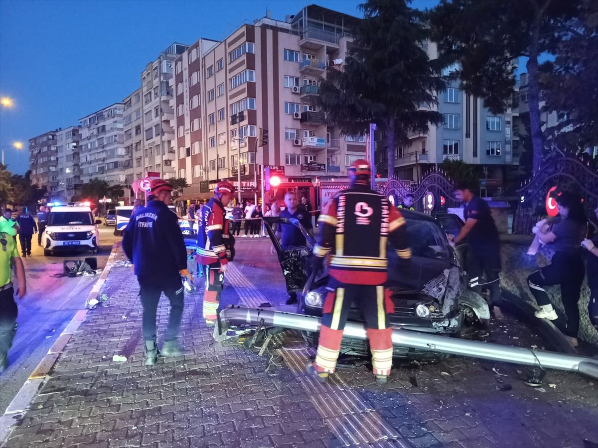 Karesi'de Trafik Kazası: 1 Ölü, 1 Yaralı