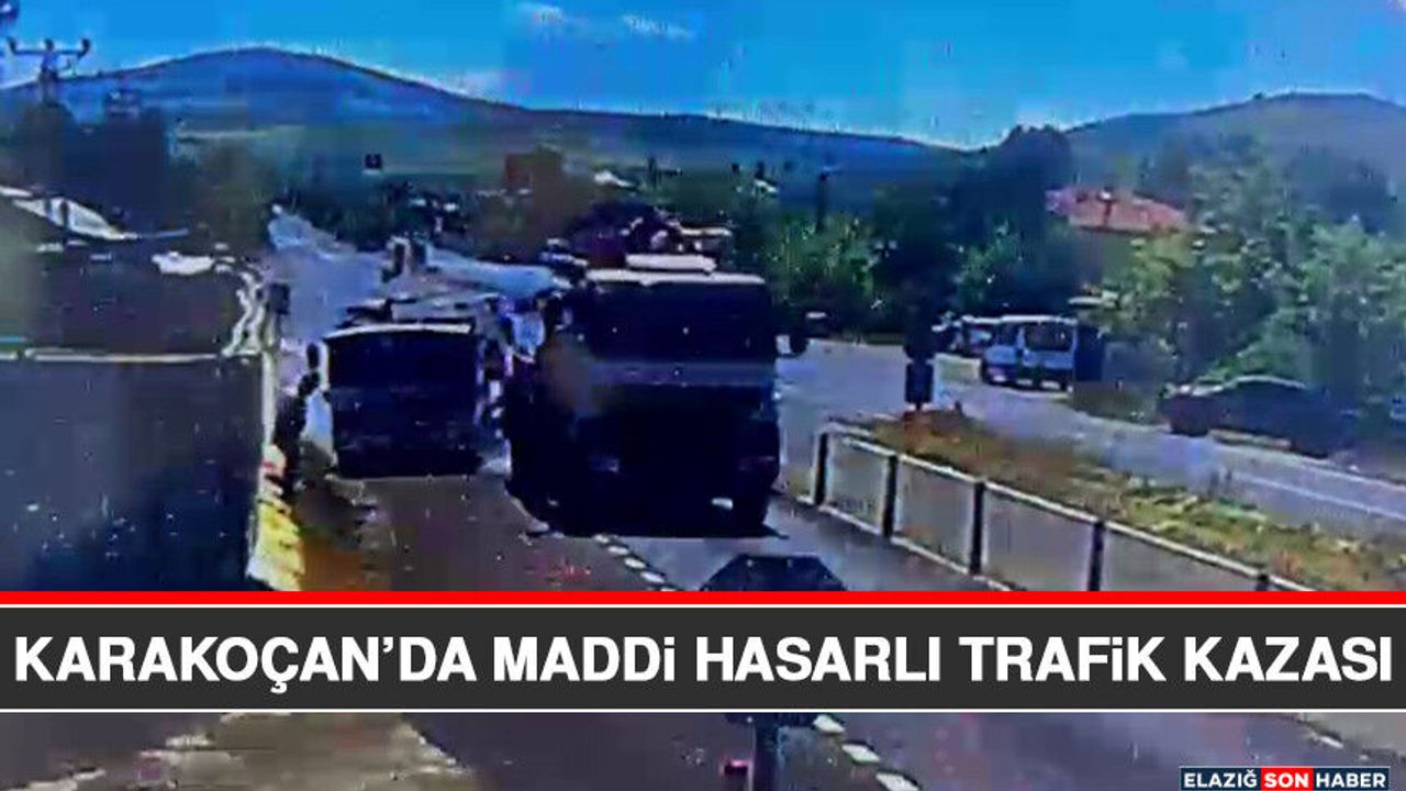 Karakoçan’da Maddi Hasarlı Trafik Kazası