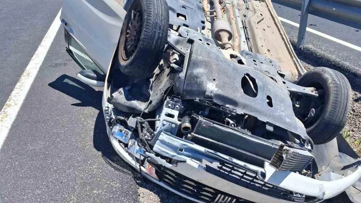 Erzincan Tercan'da Kontrolden Çıkan Otomobil Takla Attı, 1 Yaralı