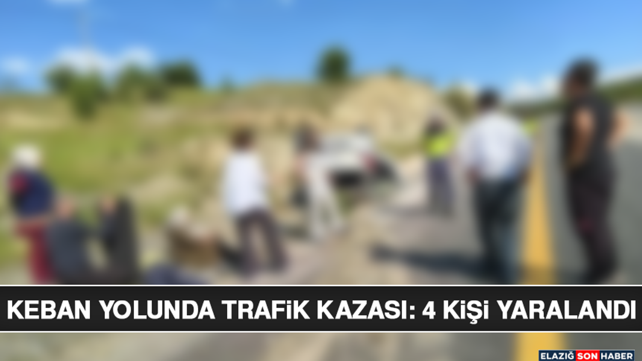 Keban Yolunda Trafik Kazası: 4 Kişi Yaralandı
