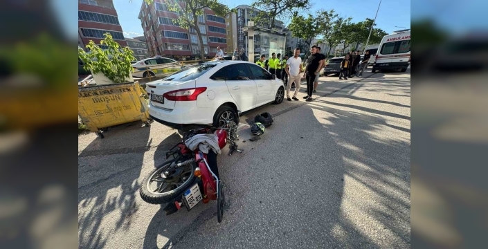 Bilecik'te otomobil ve motosiklet çarpıştı: Bir yaralı