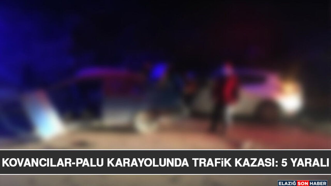 Kovancılar-Palu Karayolunda Trafik Kazası: 5 Yaralı