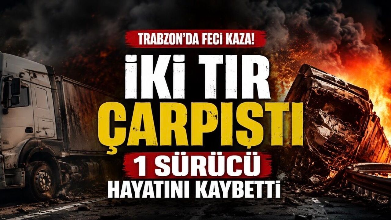 Trabzon’da Feci Kaza: İki TIR Çarpıştı, Bir Sürücü Hayatını Kaybetti